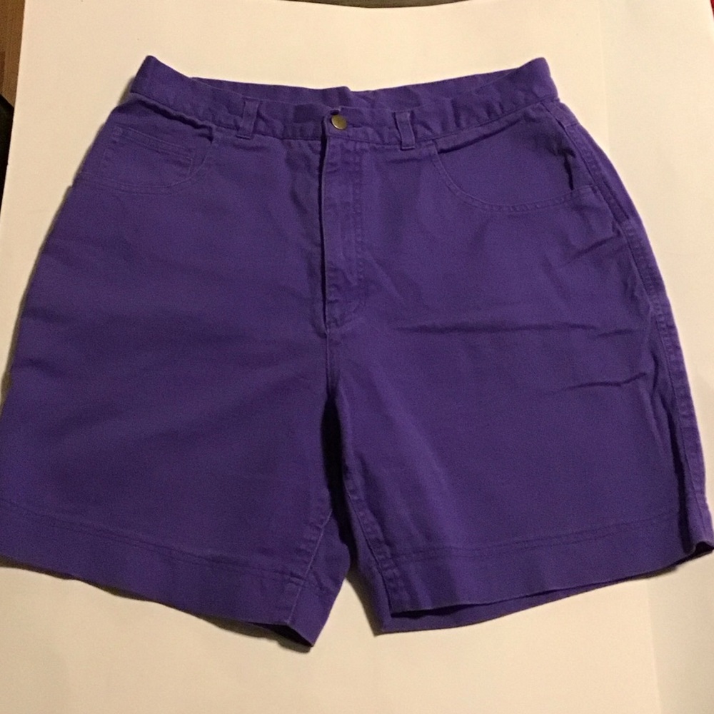 Retro Vibrant Purple Vintage Jean shorts- Cotton Ginny-
